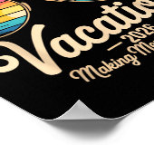 Punta Cana Vacation 2026 Making Memories Summer Be Poster (Ecke)