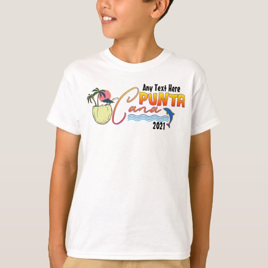 Punta Cana Vacation Beach Family - Anpassung der T T-Shirt (Vorderseite)