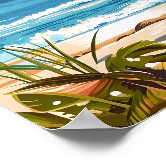 Punta Cana Vintag Poster (Ecke)