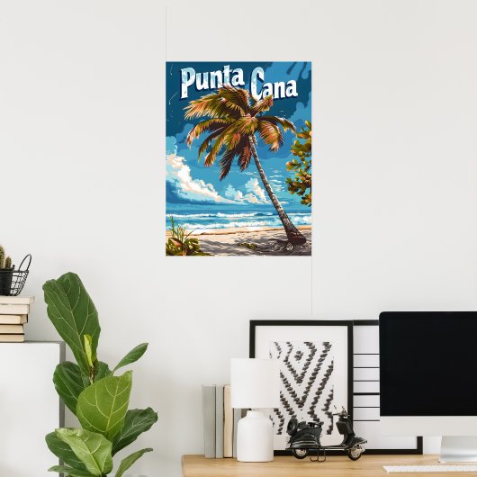 Punta Cana Vintag Poster (Heimbüro)