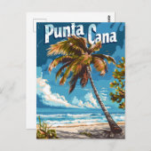 Punta Cana Vintag Postkarte (Vorne/Hinten)