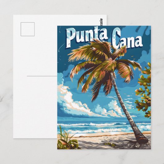 Punta Cana Vintag Postkarte (Vorne/Hinten)