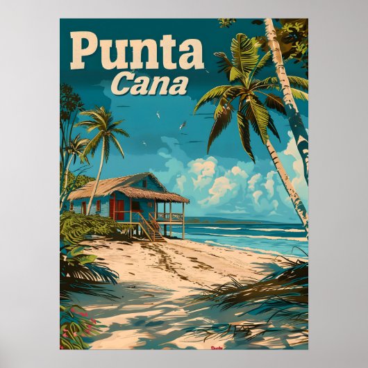 Punta Cana Vintage Poster (Vorne)
