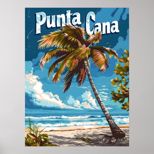 Punta Cana Vintage Poster (Vorne)