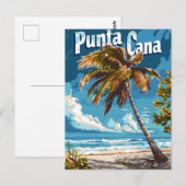 Punta Cana Vintage Postkarte (Vorne/Hinten)