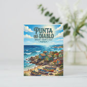 Punta del Diablo Postkarte (Stehend Vorderseite)