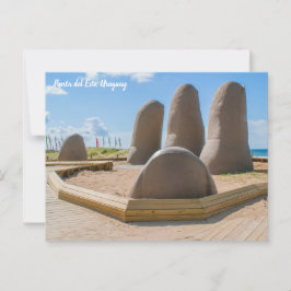 Punta del Este, Uruguay, La Mano Postkarte