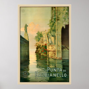 Punta di Balbianello Comer See Italien Vintage Poster