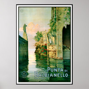 Punta Di Balbianello und Comer See Poster
