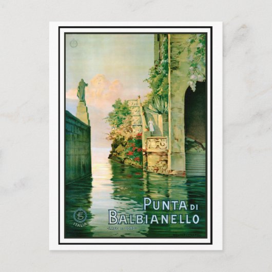 Punta Di Balbianello und Comer See Postkarte (Vorderseite)