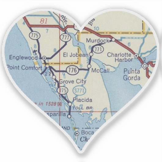 Punta Gorda Florida Aufkleber (Vorderseite)