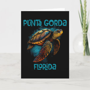 Punta Gorda Florida Fl Retro Vintage Strand Meeres Karte