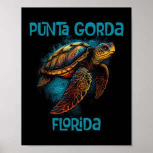 Punta Gorda Florida Fl Retro Vintage Strand Meeres Poster