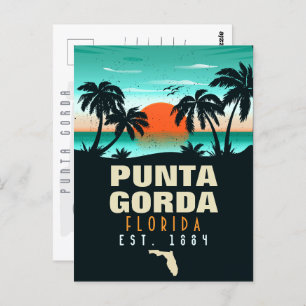 Punta Gorda Florida Retro Souvenirs Postkarte