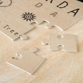 Punta Gorda Florida Retro Sunset Palm Baum 1960er Puzzle (Seite)