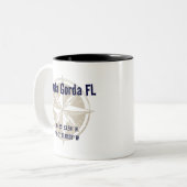 Punta Gorda, Florida, Schöne Breitengrad Zweifarbige Tasse (Vorderseite Links)