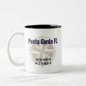 Punta Gorda, Florida, Schöne Breitengrad Zweifarbige Tasse (Links)