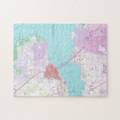 Punta Gorda u. Hafen Charlotte Florida Map (1957) Puzzle (Horizontal)
