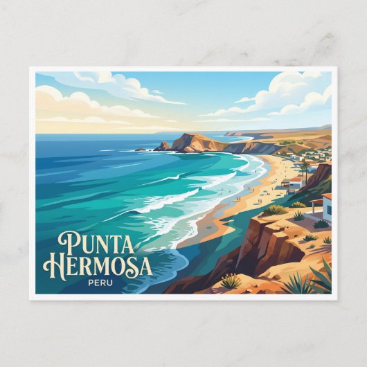 Punta Hermosa Peru Postkarte (Vorderseite)
