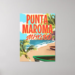 Punta Maroma Strand Mexiko Reiseplakat Leinwanddruck