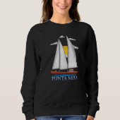 Punta Mita Küste Nautical Segelschiff Sweatshirt (Vorderseite)