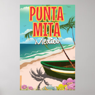 Punta Mita mexikanisches Reiseplakat Poster