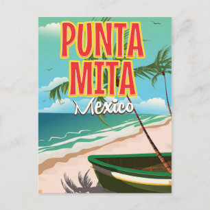 Punta Mita mexikanisches Reiseplakat Postkarte