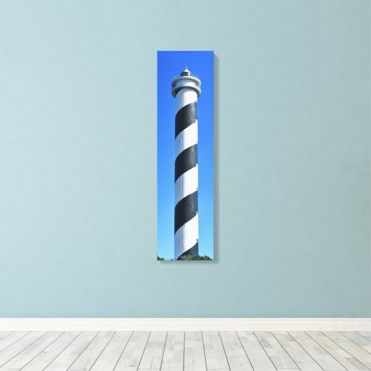 Punta Moscarter Lighthouse Leinwand Art (Insitu (Holzboden))