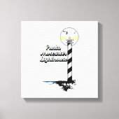 Punta Moscarter Lighthouse Leinwanddruck (Vorderseite)