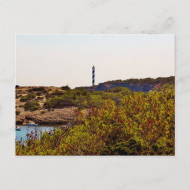 Punta Moscarter Lighthouse Portinatx Ibiza Postkarte
