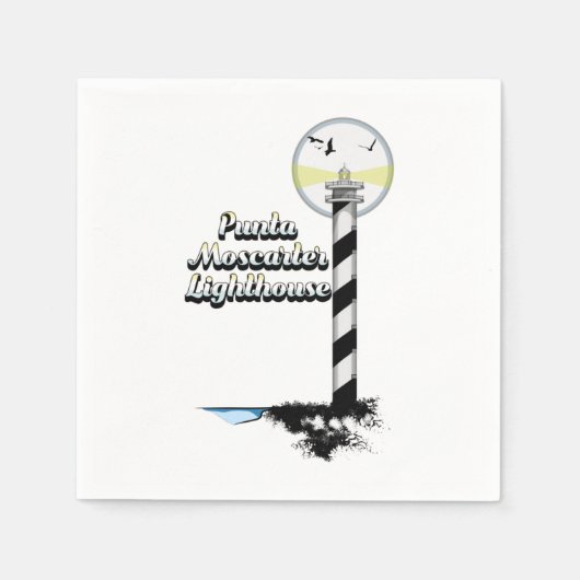 Punta Moscarter Lighthouse Serviette (Vorderseite)