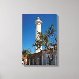 Punta Secca Leuchtturm, Sizilien, Italien Leinwanddruck