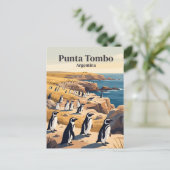 Punta Tombo Argentinien Postkarte (Stehend Vorderseite)