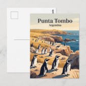 Punta Tombo Argentinien Postkarte (Vorne/Hinten)