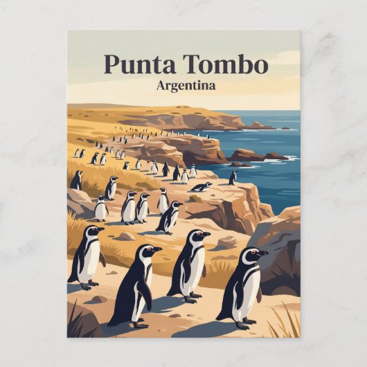 Punta Tombo Argentinien Postkarte (Vorderseite)