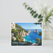 Punta Tragara Capri Italien Postkarte (Stehend Vorderseite)
