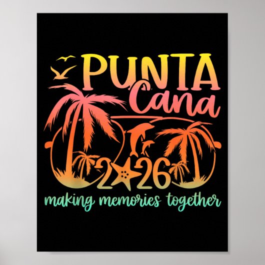 Punta Urlaub Cana Erinnerungen Reise 2026 Poster (Vorne)