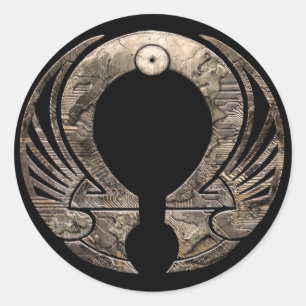 Punto Omega - Logo-runder Aufkleber