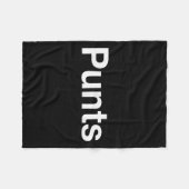 Punts Funny Shirt, Punts Funny Saying Quote Shirt, Fleecedecke (Vorderseite (Horizontal))