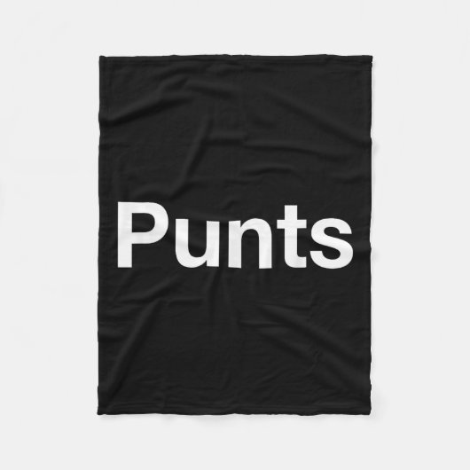 Punts Funny Shirt, Punts Funny Saying Quote Shirt, Fleecedecke (Vorderseite)