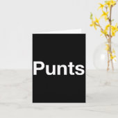 Punts Funny Shirt, Punts Funny Saying Quote Shirt, Karte (Gelbe Blume)