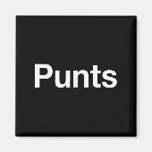 Punts Funny Shirt, Punts Funny Saying Quote Shirt, Magnet (Vorne)