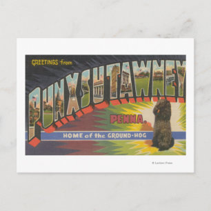 Punxsutawney, Pennsylvania (Groundhog) Postkarte