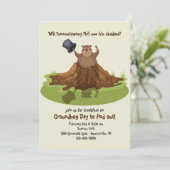 Punxsutawney Phil Groundhog Day Einladung (Stehend Vorderseite)