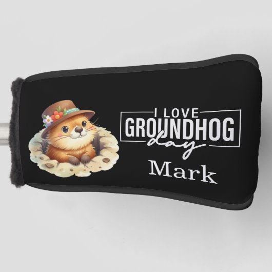 Punxsutawney Phil Groundhog Day Golf Headcover (Vorderseite)