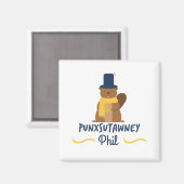 Punxsutawney Phil // Novelty Groundhog Day Magnet (Vorderseite/Rückseite)