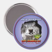 Punxsutawney Phil's Shadow Magnet (Vorderseite/Rückseite)