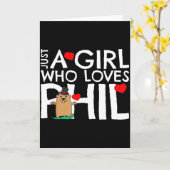 Punxsy Phils Süßer Groundhog Day 2. Februar Design Karte (Gelbe Blume)