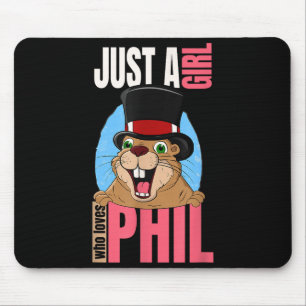 Punxsy Phils Süßes Groundhog Day Urlaubsdesign Für Mousepad