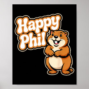Punxy Phils süßes Murmeltiertag-Kostüm 2. Februar Poster